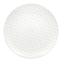 White Golden Hearts 35.5cm Porcelain Charger Plate