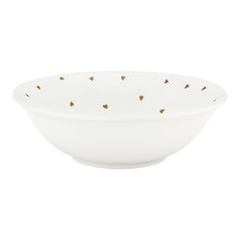 White Golden Hearts 12.5cm Porcelain Bowl