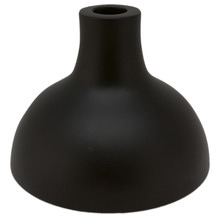 10.5cm Matte Black Aluminium Candle Holder