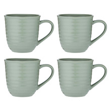 Gum Leaf Homestead Stoneware Mugs (Set of 4)