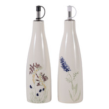 2 Piece Flora 350ml Oil & Vinegar Dispenser Set