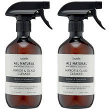 500ml Lemon & Spearmint Mirror & Glass Cleaners (Set of 2)