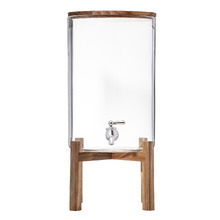 Gather 8L Glass & Acacia Wood Drink Dispenser