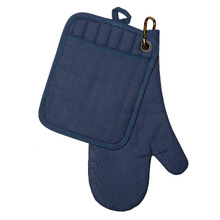 2 Piece Austin Cotton Pot Holder & Oven Mitt Set