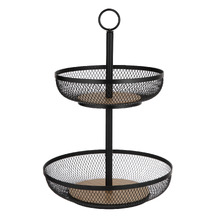Olsen 2 Tier Mesh Fruit Basket