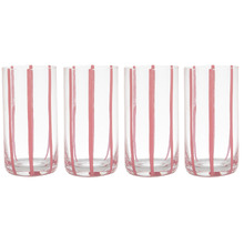 Stripe 450ml Highball Tumblers (Set of 4)