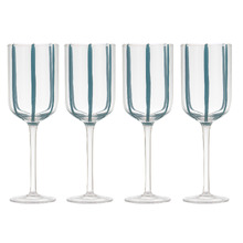 Stripe 350ml Wine Glasses (Set of 4)