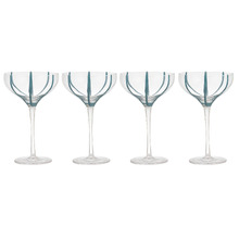 Stripe 220ml Coupe Glasses (Set of 4)