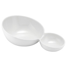 Sloped Split Alto Serve & Share Chip & Dip Bowl