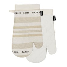 2 Piece La Casa Cotton-Blend Oven Mitts