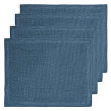 Dusty Blue Lina Cotton Placemats (Set of 4)