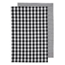 2 Piece Eco Gingham Cotton-Blend Kitchen Towel Set