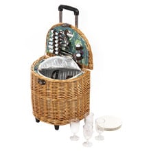 4 Person Leura Wicker Picnic Trolley
