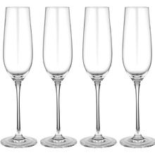 Quinn 285ml Crystal Champagne Glasses (Set of 4)