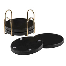 5 Piece Black Orson Coasters Set