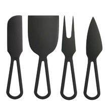 4 Piece Black Orson Cheese Knife Set