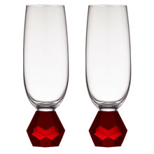 Ruby Zhara 180ml Champagne Glasses (Set of 2)