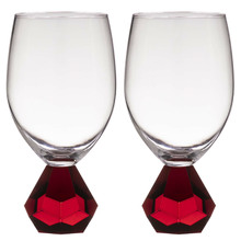 Ruby Zhara 350ml Wine Glasses (Set of 2)