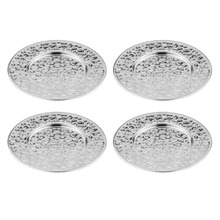 Silver Spencer Hammered Coasters (Set of 4)