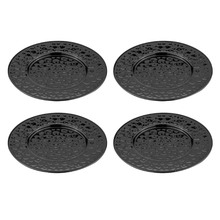 Black Spencer Hammered Coasters (Set of 4)