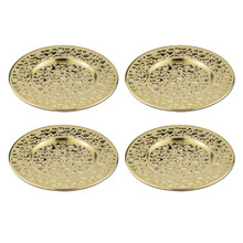 Gold Spencer Hammered Coasters (Set of 4)