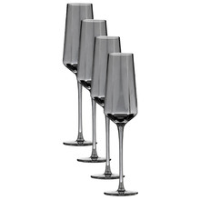 Charcoal Jaxon 250ml Champagne Glasses (Set of 4)
