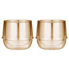 Gold Costa 200ml Glass Tumblers (Set of 2)
