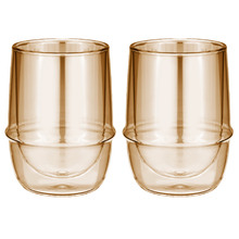 Gold Costa 300ml Glass Tumblers (Set of 2)