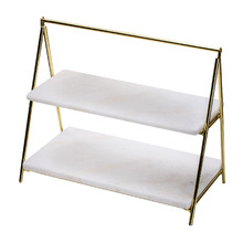 Emerson Marble Serving Tower