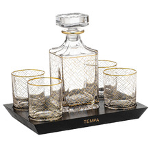 6 Piece Winston Whisky Decanter & Glass Set