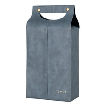 Steel Harley Faux Leather Double Wine Bag
