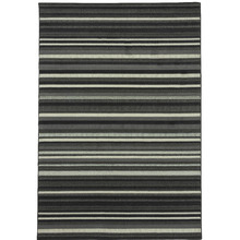 Black Zag Brussels Power-Loomed Rug