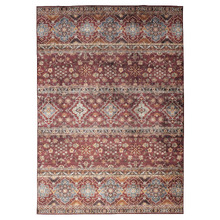 Red Floral Rashid Power-Loomed Rug