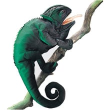 Green Chameleon Puppet