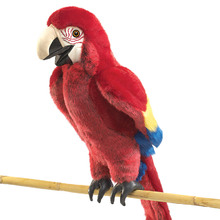 Folkmanis Scarlet Macaw Puppet