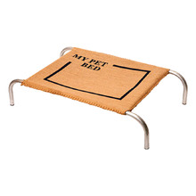 Hessian Metal Frame Pet Bed