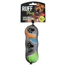 3 Piece Tennis Ball Dog Toys (Set of 3)