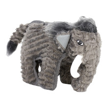 Grey Mammoth Plush Dog Toy