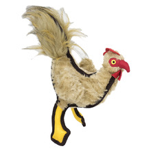 Brown Chicken Plush Dog Toy
