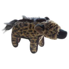 Brown & Black Hyena Plush Dog Toy