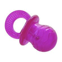 Pink Pacifier Squeak Dog Toy