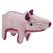 Pink Pig 2 Plush Dog Toy
