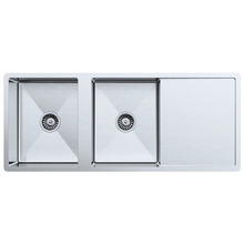 Theo 1200mm Double Stainless Steel Kitchen Sink with Drainer