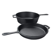 2 Piece Cast Iron Combo Cooker Set