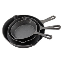 3 Piece Cast Iron Fry Pan Set