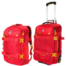 2 Piece Red Water-Resistant Backpack & Suitcase Set