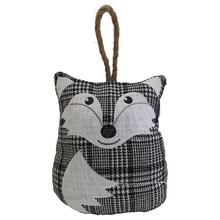 Gingham Fox Door Stop