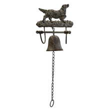 Brown Dog Iron Doorbell
