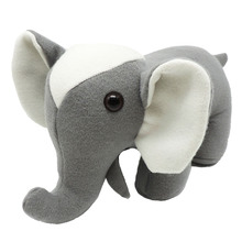 Grey & White Elephant Door Stop