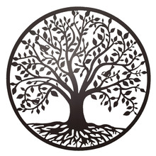Round Tree Iron Wall Decor